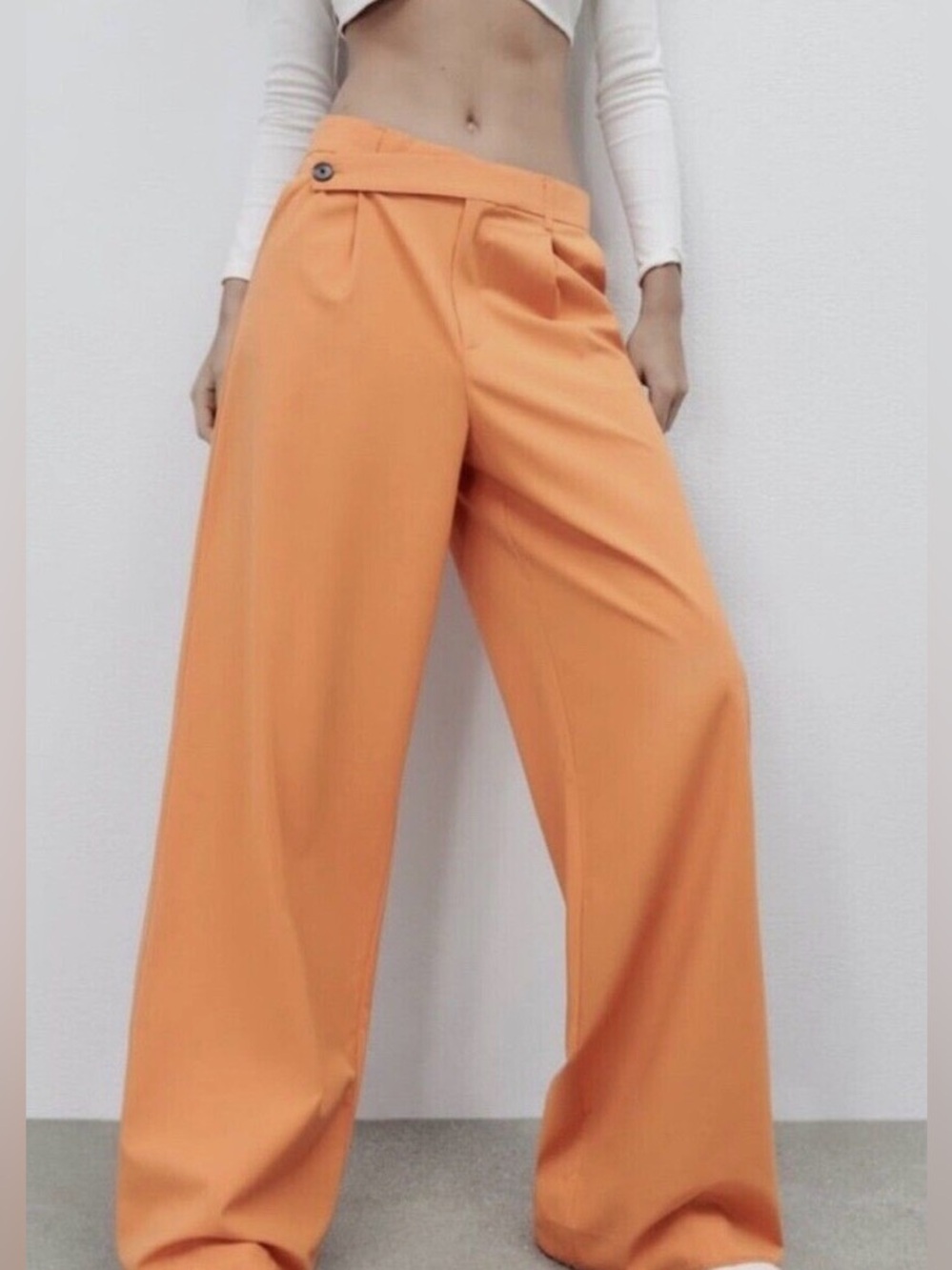 Zara asymmetrical  waist pants